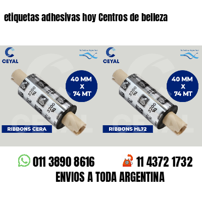 etiquetas adhesivas hoy Centros de belleza