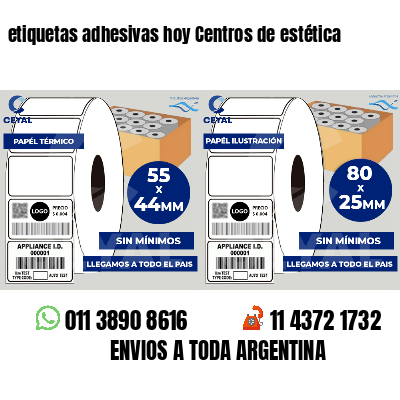 etiquetas adhesivas hoy Centros de estética