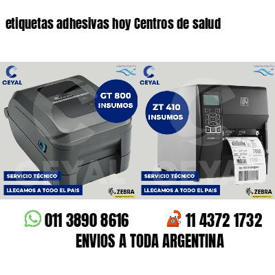 etiquetas adhesivas hoy Centros de salud