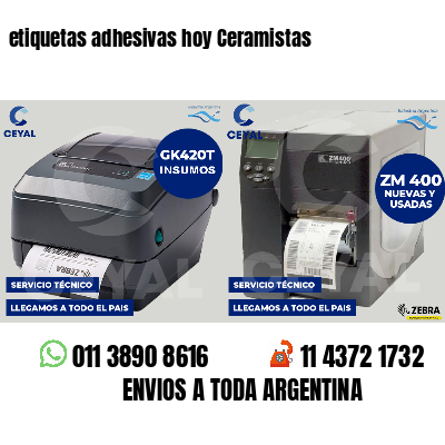 etiquetas adhesivas hoy Ceramistas