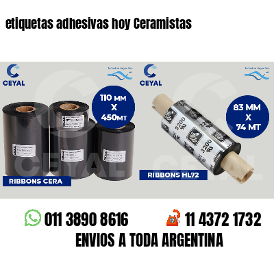 etiquetas adhesivas hoy Ceramistas