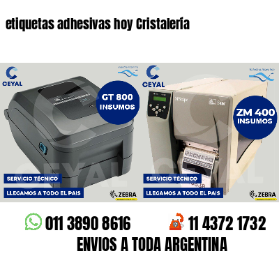 etiquetas adhesivas hoy Cristalería