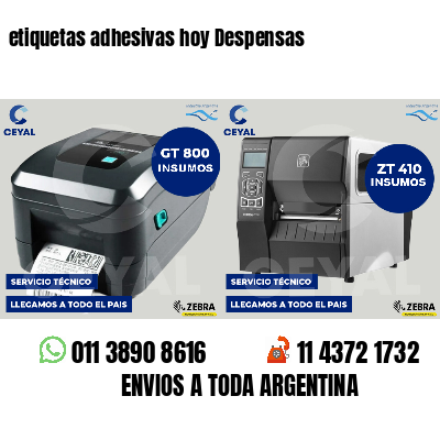 etiquetas adhesivas hoy Despensas