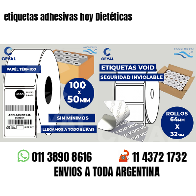 etiquetas adhesivas hoy Dietéticas