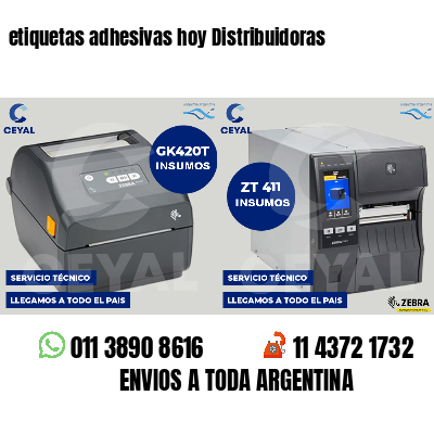 etiquetas adhesivas hoy Distribuidoras