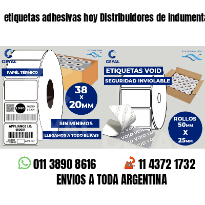 etiquetas adhesivas hoy Distribuidores de indumentaria