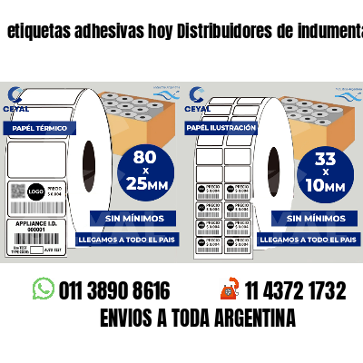 etiquetas adhesivas hoy Distribuidores de indumentaria