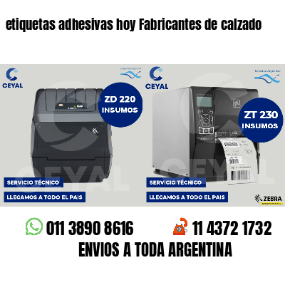 etiquetas adhesivas hoy Fabricantes de calzado