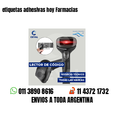 etiquetas adhesivas hoy Farmacias