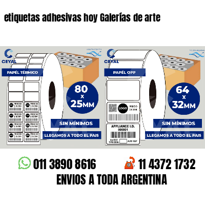 etiquetas adhesivas hoy Galerías de arte