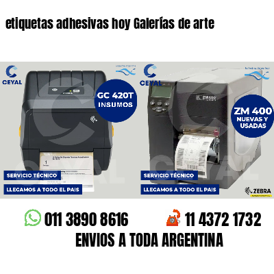 etiquetas adhesivas hoy Galerías de arte