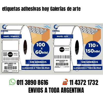 etiquetas adhesivas hoy Galerías de arte