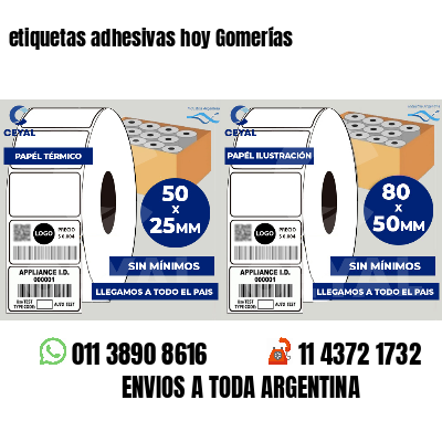 etiquetas adhesivas hoy Gomerías