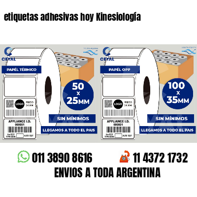 etiquetas adhesivas hoy Kinesiología