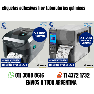 etiquetas adhesivas hoy Laboratorios químicos