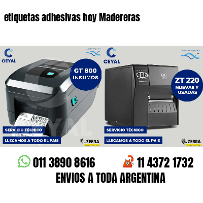 etiquetas adhesivas hoy Madereras
