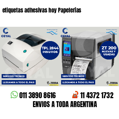 etiquetas adhesivas hoy Papelerías
