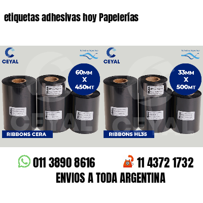 etiquetas adhesivas hoy Papelerías
