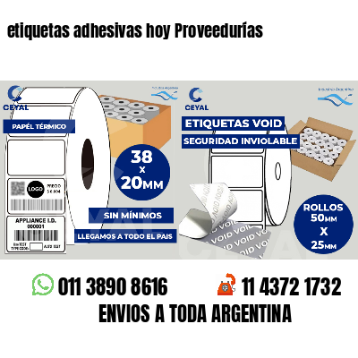 etiquetas adhesivas hoy Proveedurías