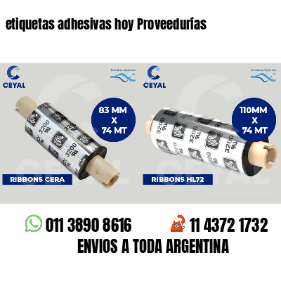 etiquetas adhesivas hoy Proveedurías