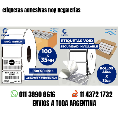 etiquetas adhesivas hoy Regalerías