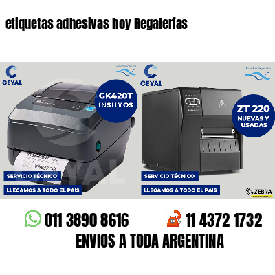 etiquetas adhesivas hoy Regalerías