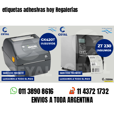 etiquetas adhesivas hoy Regalerías