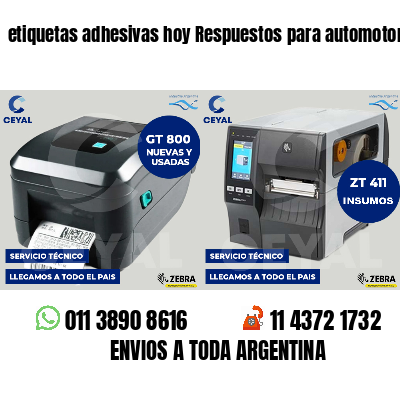 etiquetas adhesivas hoy Respuestos para automotores