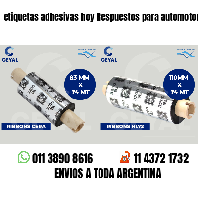 etiquetas adhesivas hoy Respuestos para automotores