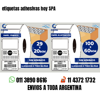 etiquetas adhesivas hoy SPA
