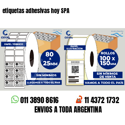 etiquetas adhesivas hoy SPA