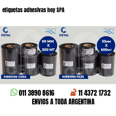 etiquetas adhesivas hoy SPA