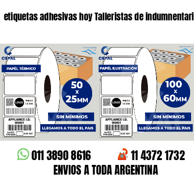 etiquetas adhesivas hoy Talleristas de indumnentaria