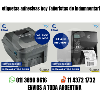 etiquetas adhesivas hoy Talleristas de indumnentaria