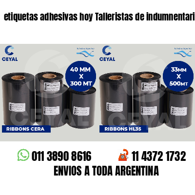 etiquetas adhesivas hoy Talleristas de indumnentaria