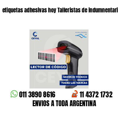 etiquetas adhesivas hoy Talleristas de indumnentaria
