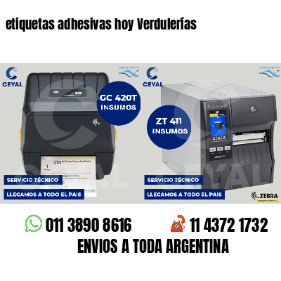 etiquetas adhesivas hoy Verdulerías