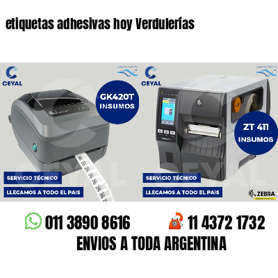 etiquetas adhesivas hoy Verdulerías
