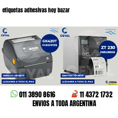 etiquetas adhesivas hoy bazar