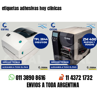 etiquetas adhesivas hoy clinicas