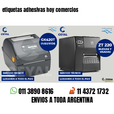 etiquetas adhesivas hoy comercios