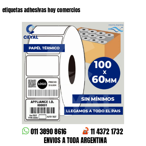 etiquetas adhesivas hoy comercios