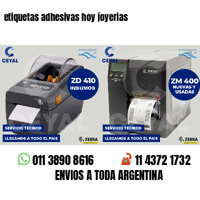 etiquetas adhesivas hoy joyerias
