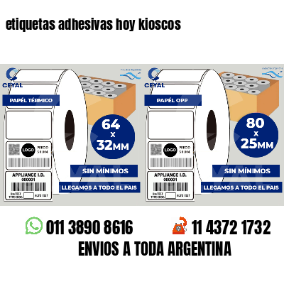 etiquetas adhesivas hoy kioscos