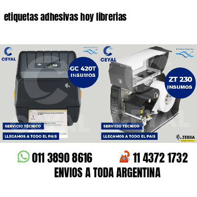 etiquetas adhesivas hoy librerias