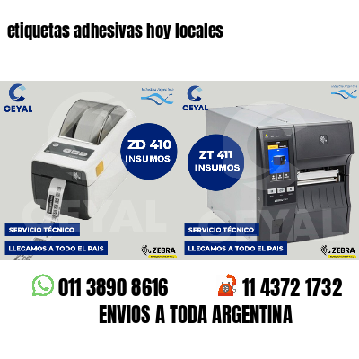 etiquetas adhesivas hoy locales