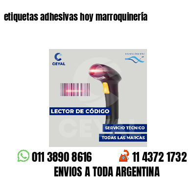 etiquetas adhesivas hoy marroquinería