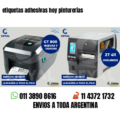 etiquetas adhesivas hoy pinturerías