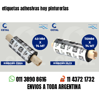 etiquetas adhesivas hoy pinturerías