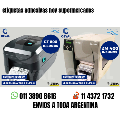 etiquetas adhesivas hoy supermercados